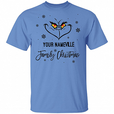 Familyville Ugly Christmas T-Shirt Funny Xmas Gift Personalized Gift Tee