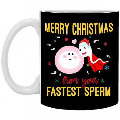 Merry Christmas From Your Fastest Sperm Ceramic Coffee Mug - Beer Stein -Water Bottle