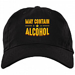 May Contain Alcohol Twill Cap - High-Profile Snapback Hat - Trucker Hat