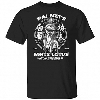 Pai-Mei's White Lotus T-Shirt Hat-Tori Han-zo Movie Shirt