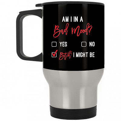 14 oz. Silver Travel Mug