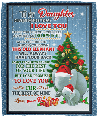 To My Daughter Never Forget That I Love You Fleece Blanket - Premium Sherpa Blanket - Woven Blanket