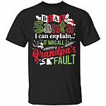 Dear Santa I Can Explain It Was My Grandpa's Fault T-Shirt - Youth Tee