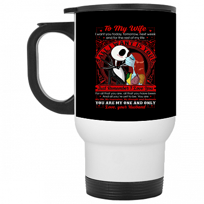 14 oz. White Travel Mug