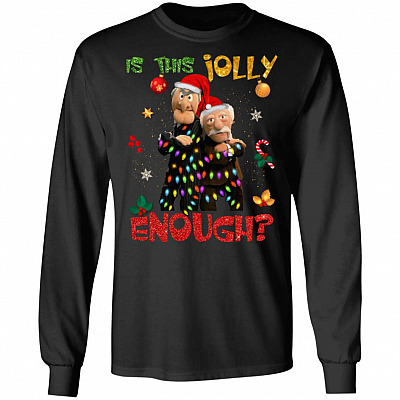 Is This Jolly Enough Mupp-ets Christmas Light Hoodie - Long Sleeve - Sweatshirt
