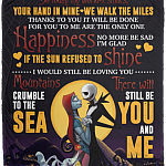 So Today My World It Smiles Your Hand In Mine We Walk The Miles Fleece Blanket - Sherpa Blanket