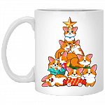 Merry Corgmas Christmas Cute Cor-gi Ceramic Coffee Mug - Beer Stein - Water Bottle