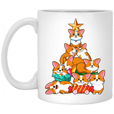 Merry Corgmas Christmas Cute Cor-gi Ceramic Coffee Mug - Beer Stein - Water Bottle