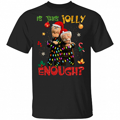 Is This Jolly Enough Mupp-ets Christmas Light T-Shirt