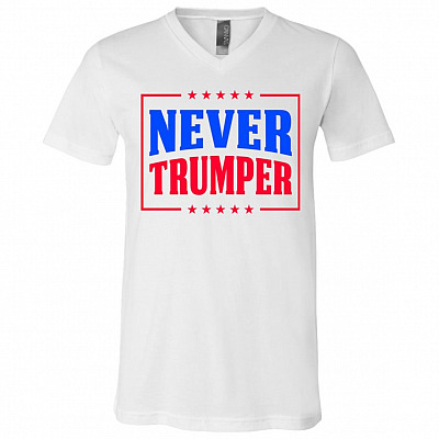 Never Trumper Anti Trump T-shirt - V-neck Tee