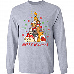 Merry Woofmas Hoodie - Sweatshirt - Long Sleeve Shirt
