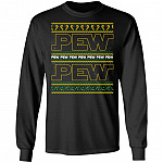 Pew Pew Hoodie - Sweatshirt - Long Sleeve Shirt