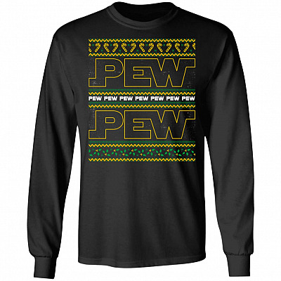 Pew Pew Hoodie - Sweatshirt - Long Sleeve Shirt
