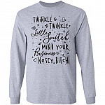 Twinkle Twinkle Little Snitch Mind Your Bussiness Nosey Bitch Hoodie - Sweatshirt - Long Sleeve Shirt