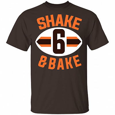 Alternative view of Baker Mayfield Shake and Bake Cleveland Football Hoodie Long Sleeve T-Shirt