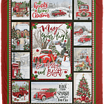 May Your Days Be Merry and Bright Fleece Blanket - Premium Sherpa Blanket - Woven Blanket