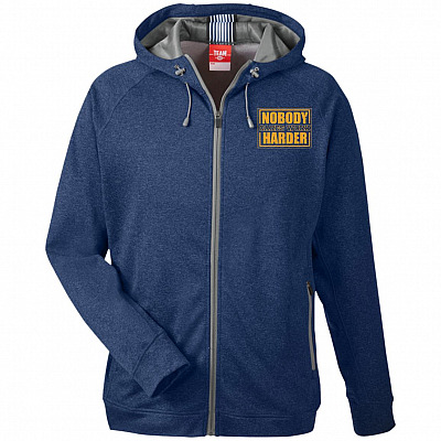 Heathered Performance Hooded Jacket