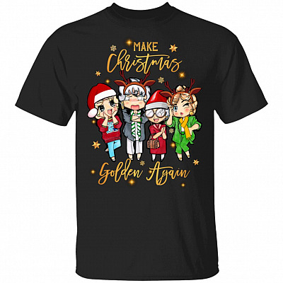 Make Christmas Golden Again Girls T-Shirt