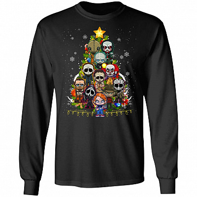 Horror Christmas Halloween Character Hoodie - Long Sleeve - Sweatshirt
