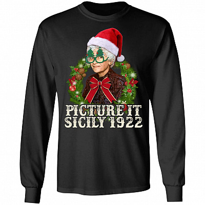 Picture It Sicily 1922 Golden Girl Christmas Hoodie - Sweatshirt - Long Sleeve Shirt