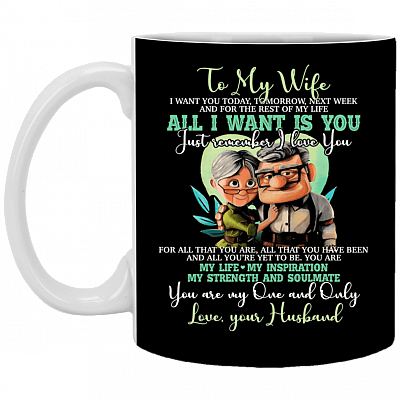 To My Wife I Want You Today Tomorrow Next Week All I Want Is You Coffee Mug - Beer Stein - Water Bottle