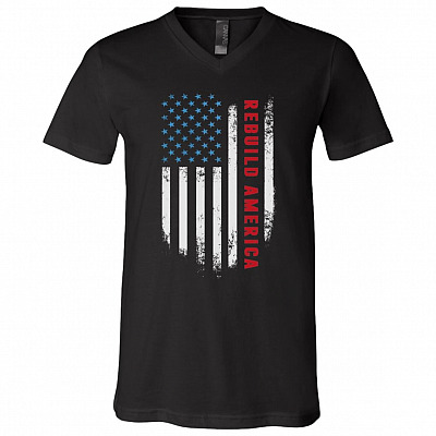 Rebuild America Vote President 2020 Bloomberg T-Shirt - V-Neck Shirt