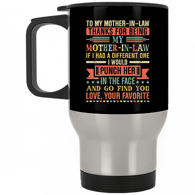 14 oz. Silver Travel Mug