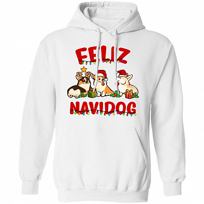Feliz Navidog Cor-gi Corgmas Christmas Holiday Hoodie - Long Sleeve - Sweatshirt