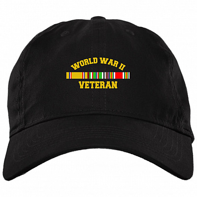 World War Ii Veteran Twill Cap - High - Profile Snapback Hat - Trucker Hat