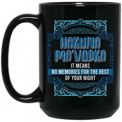 15 oz. Black Mug