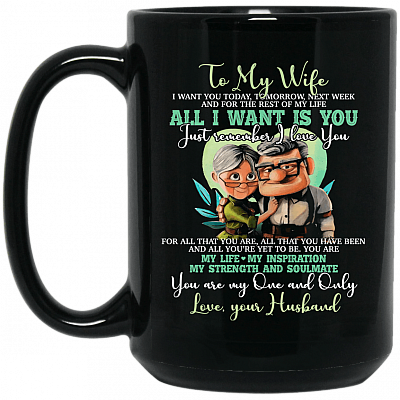 15 oz. Black Mug