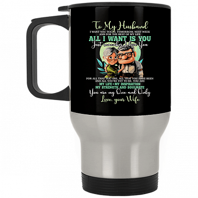 14 oz. Silver Travel Mug