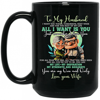 15 oz. Black Mug