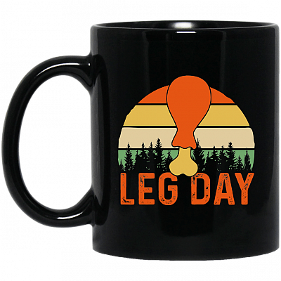 Fun Leg Day Thanksgiving Gifts Vintage Ceramic Coffee Mug - Beer Stein - Water Bottle - Color Changing Mug