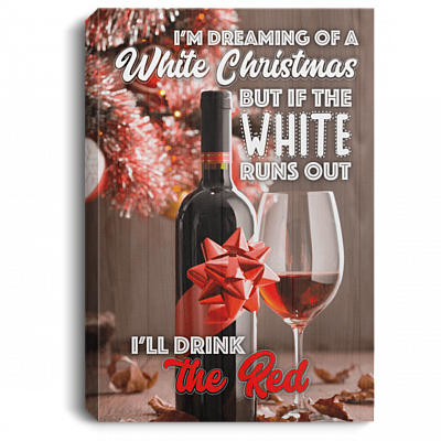 I'm Dreaming of a White Christmas Gallery Wrapped Framed Canvas Prints - Unframed Poster - Home Decor Wall Art