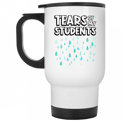 14 oz. White Travel Mug