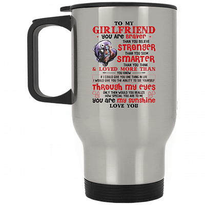 14 oz. Silver Travel Mug