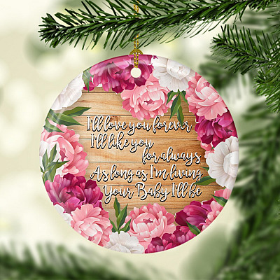 Alternative view of I'll Love You Forever I'll Like You For Always Ornament Keepsake For Mother In Law