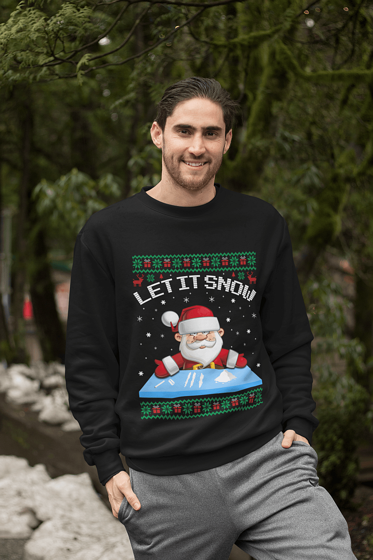 Sweat à Capuche "I Smell Snow" - Design Noël Hiver, Coupe Classique, 241 G