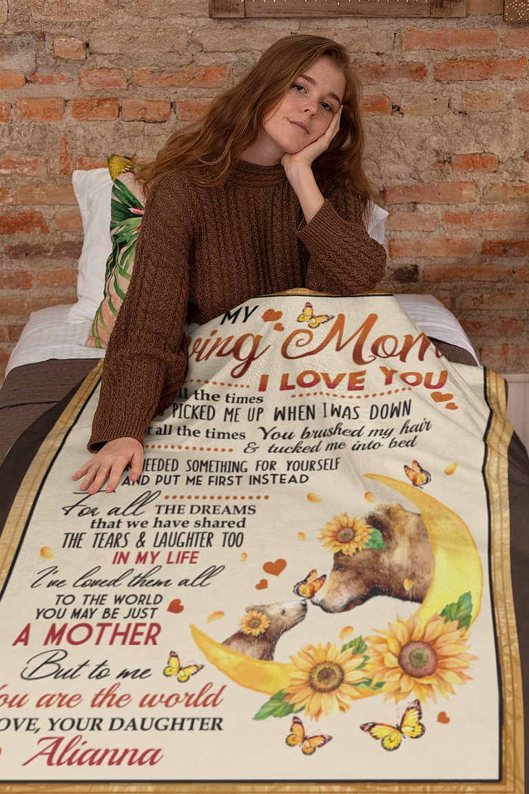 Personalized Blankets for Mom | To My Loving Mom I Love You For All The ...