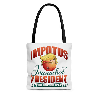Impeached President Of The United States All Over Print Tote Bag - Shoulder Bag - Reusable Grocery Shopping Bag