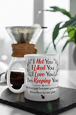 Alternative view of I Love You Because You Really Know How To Use Your Cock Coffee Mug - Beer Stein for Him
