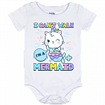 I Can't Walk I'm A Mer-maid Baby Onesie - Funny Lovely Baby Infant Bodysuit