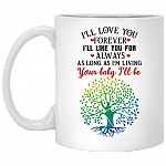 I'll Love You Forever I'll Like You For Always As Long As I'm Living Your Baby I'll Be Coffee Mug-Travel Mug