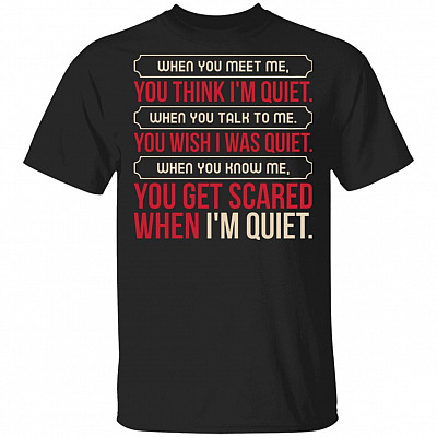 When You Meet Me You Think I'm Quite T-Shirt