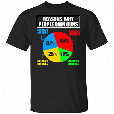 Reasons Why People Own Guns Nobody's Business T-Shirt