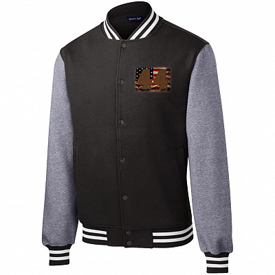 Fleece Letterman Jacket