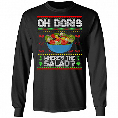 Oh Doris Where's The Salad Hoodie - Sweatshirt - Long Sleeve