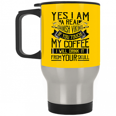 14 oz. Silver Travel Mug