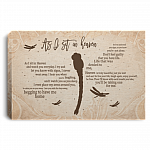 As I Sit In Heaven Watch You Everyday Saying Dragonfly Gallery Wrapped Framed Canvas Prints - Unframed Poster
